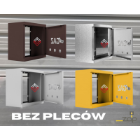 Szafki gazowe bez pleców, laminowane, ocynkowane ze stali nierdzewnej INOX szeroki wybór szafek gazowych na izap.pl